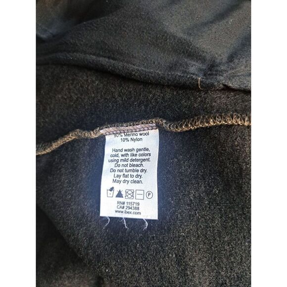 Ibex Women Small Merino Wool Sweater Vest Heathered Army Green Made USA Full Zip - Picture 6 of 7